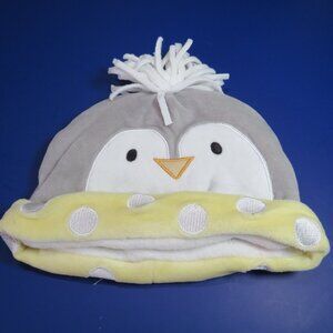 penguin winter cap fleece hat all embroidered features by grassland road